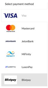 Tilgjengelige metoder for innskudd hos NordicAutomaten